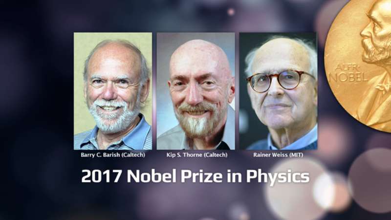 Les trois lauréats du prix Nobel de physique 2017. © LIGO Scientific Collaboration