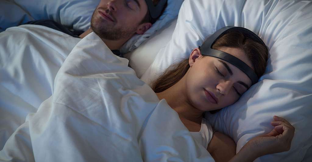 Le bandeau Dreem améliore le sommeil profond. © Rythm (tous droits réservés)