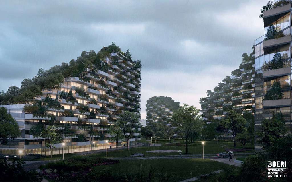À Liuzhou Forest City, il n’y aura pas un seul bâtiment qui ne sera pas couvert de végétation. © Stefano Boeri Architetti