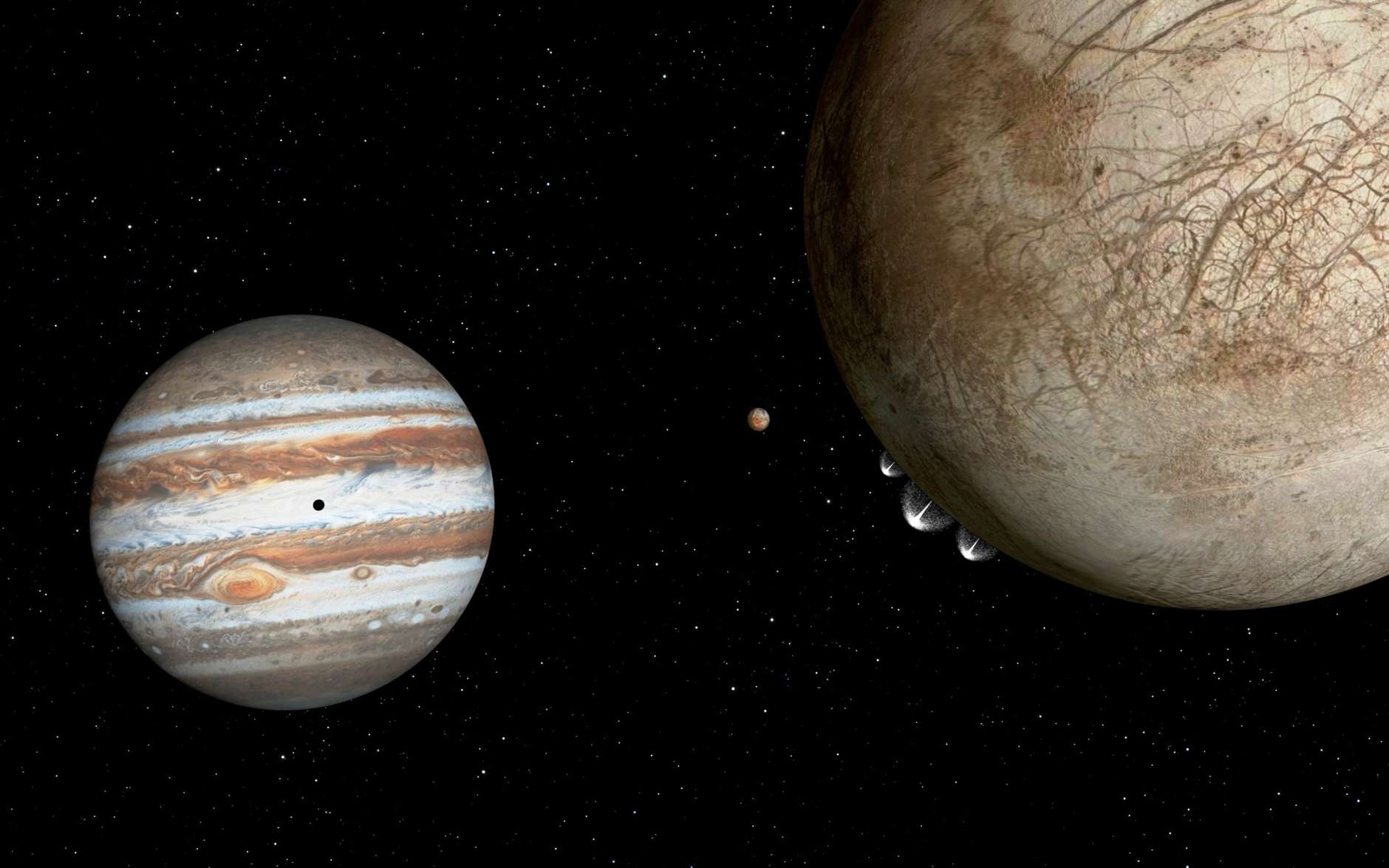 La Nasa aurait détecté des geysers sur Europe, cette lune de Jupiter (MAJ)