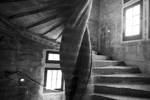 escalier en colimacon en pierre