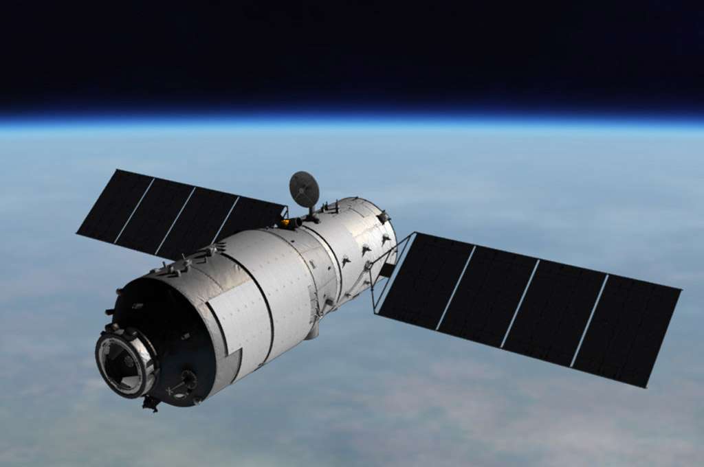 Lancé en septembre 2011, Tiangong 1 est le premier module orbital lancé par la Chine. Lui et Tiangong 2, lancé en septembre 2016, préfigurent les futurs modules de la Station spatiale chinoise prévue à l'horizon 2020. © CNSA