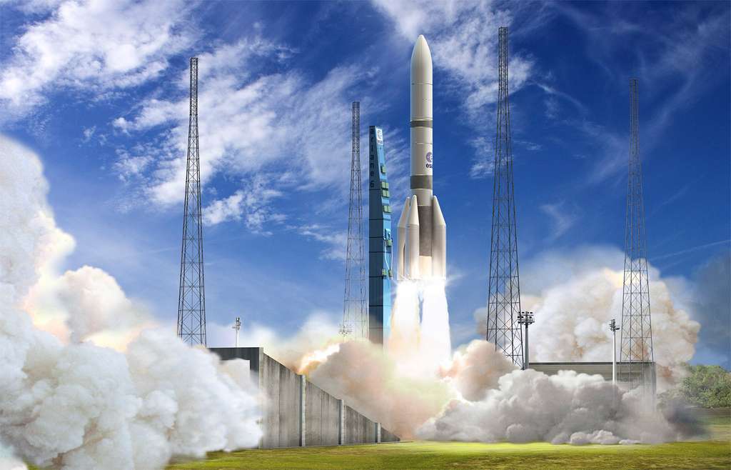 Malgré des délais de développement qui peuvent paraître courts, le premier lancement d'une Ariane 6 est prévu en 2020. © ESA, D. Ducros