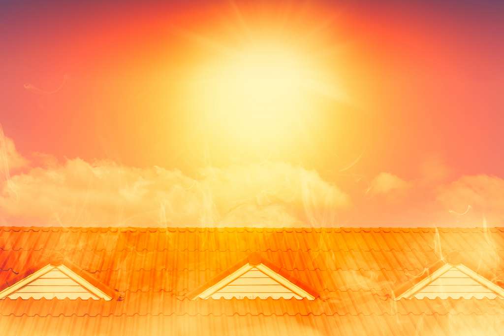 Le bois réfléchit le soleil et absorbe la chaleur du bâtiment pour la réémettre sous forme de lumière. © Korn V., Fotolia