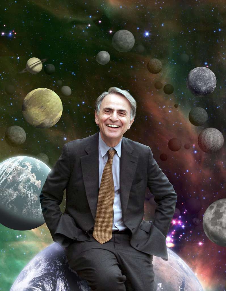 Carl Sagan (1934-1996) est probablement l’astronome le plus célèbre du monde, il devait sa popularité à la mythique série de treize émissions, Cosmos. © Nasa