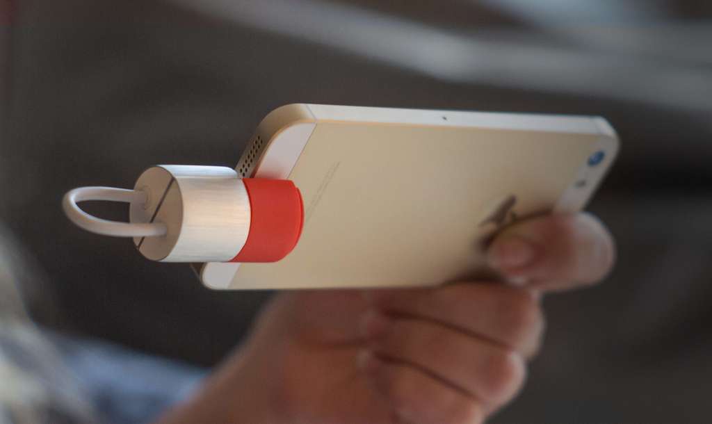 Une clé USB3/Lightning qui permet de recharger son iPhone et de profiter de stockage supplémentaire. © PKparis