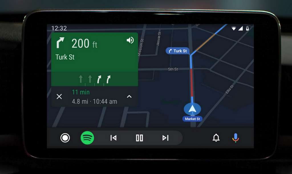 The new interface of Android Auto.  Â© Google
