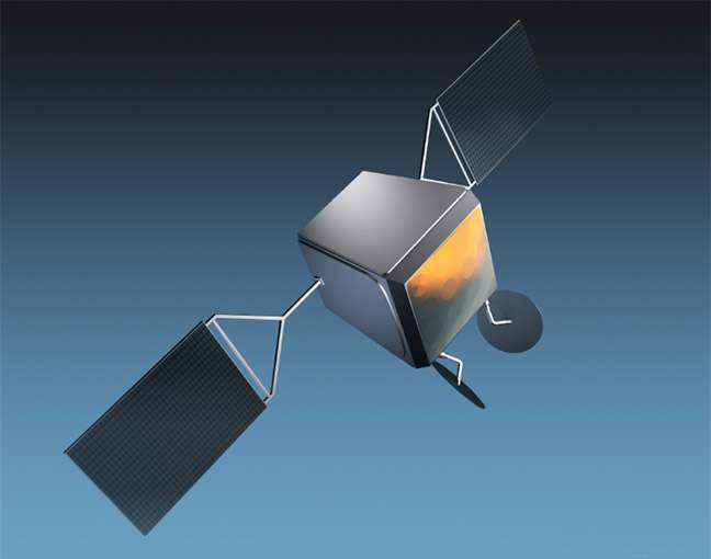 Les satellites de la constellation OneWeb pèseront moins de 150 kg. Pour respecter le calendrier, il faudra en construire plusieurs par jour. © Airbus DS