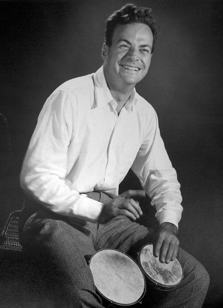 Richard Feynman avait de multiples talents, dont celui de joueur de Bongo. © Tom Harvey