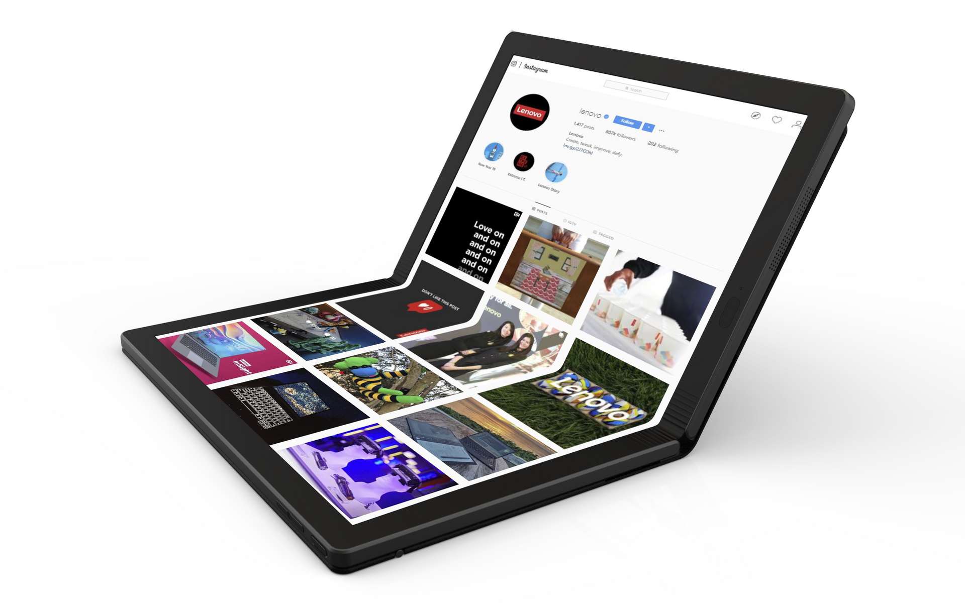 Thinkpad X1 : Lenovo présente le premier PC portable à écran pliable