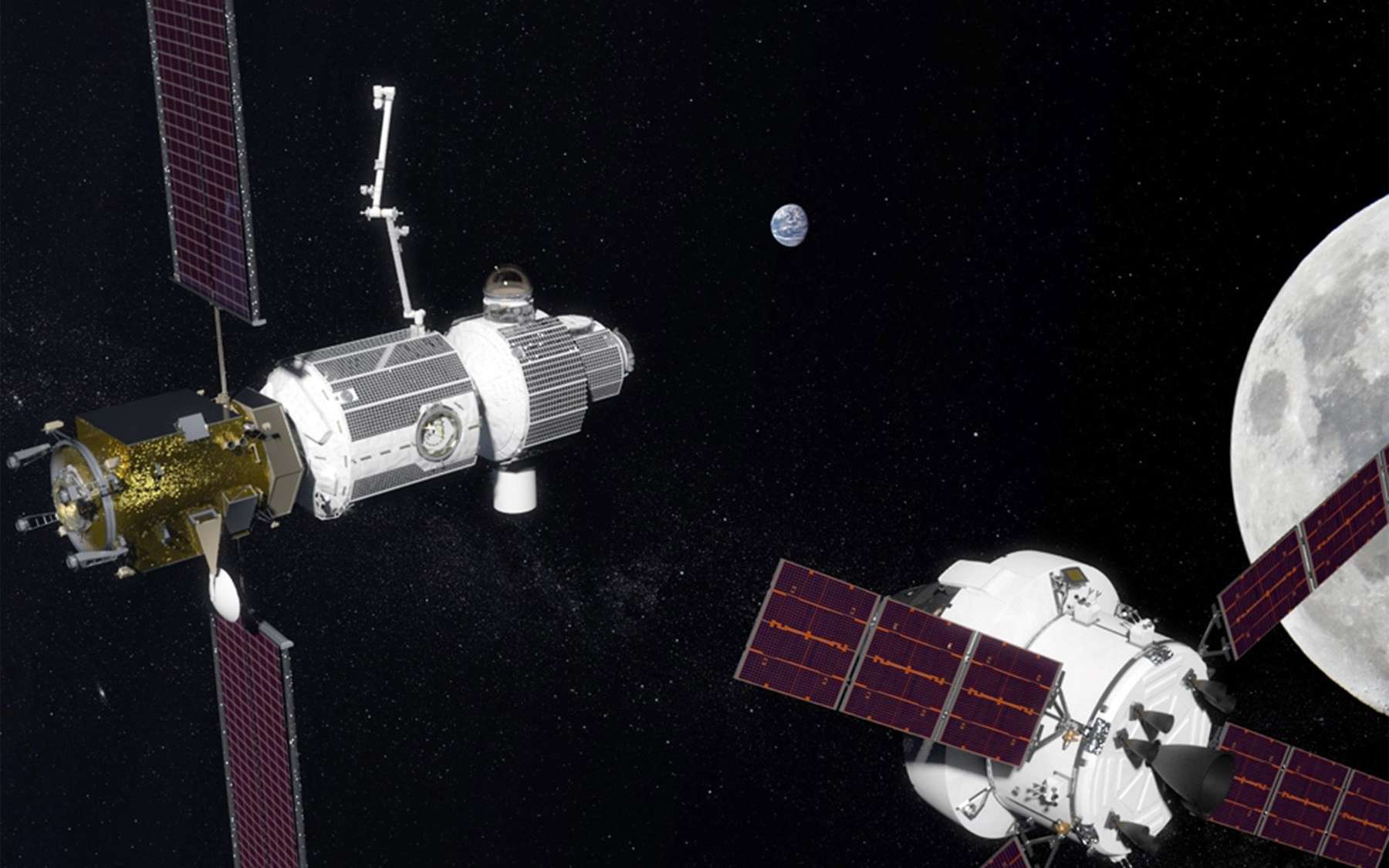 Après l'ISS, une petite station spatiale internationale près de la Lune