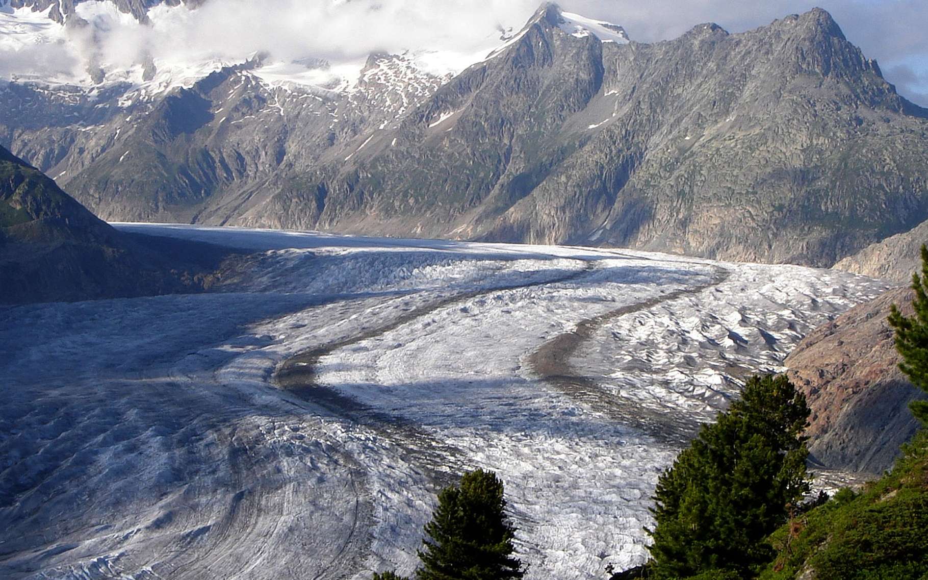 lacs glaciaires   m u00e4rjelesee glacier d u0026 39 aletsch
