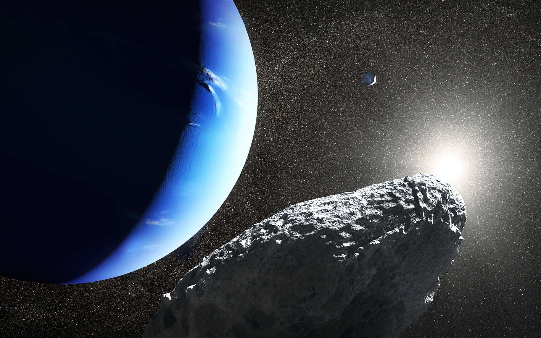 La nouvelle lune de Neptune découverte par Hubble serait un fragment d'une autre lune